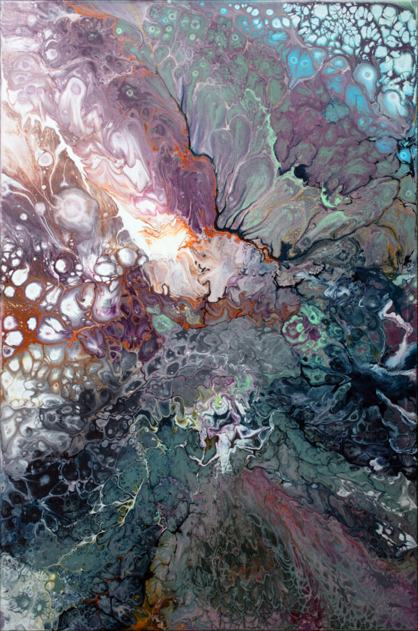 Ripples / Virpesiai diptych Modern Art Artist: Lilija Kavaliauskienė