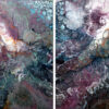 Ripples / Virpesiai diptych Modern Art Artist: Lilija Kavaliauskienė