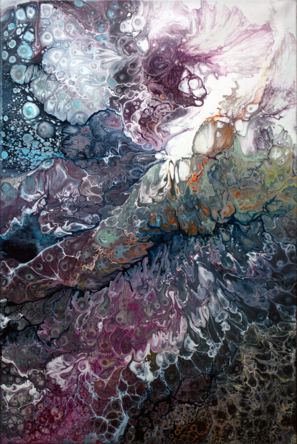 Ripples / Virpesiai diptych Modern Art Artist: Lilija Kavaliauskienė